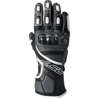 Image of RST Fulcrum CE Perforated Leather Sports Motorcycle Gloves (Grey, White, Black, S)