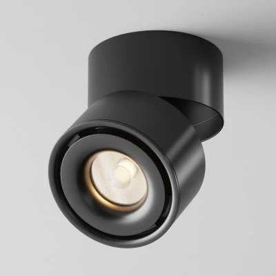 Image of Maytoni Yin Surface Mounted Downlight Black 3000K