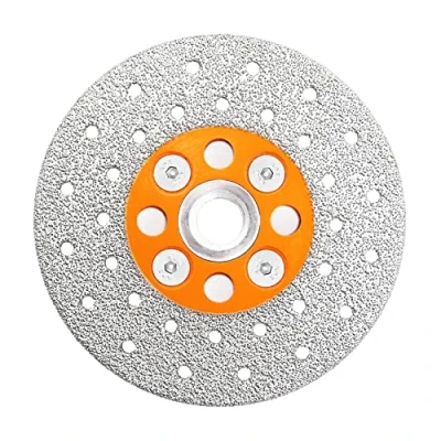 Image of Diamond Granite Cutting Wheel,BRSCHNITT 100mm Vacuum Brazed Angle Grinder Blade with M14 Flange for Grinding Beveling Shaping Rounding Granite,Porcelain,Tile,Stone,Marble,Quartz
