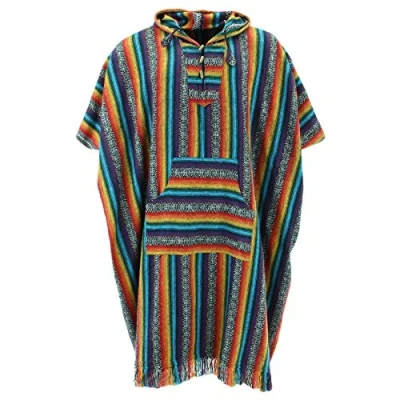 Image of Brushed Cotton Hooded Poncho Long by Loud Rainbow