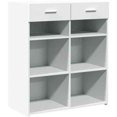 Image of vidaXL Sideboard White 80x42.5x93 cm Engineered Wood
