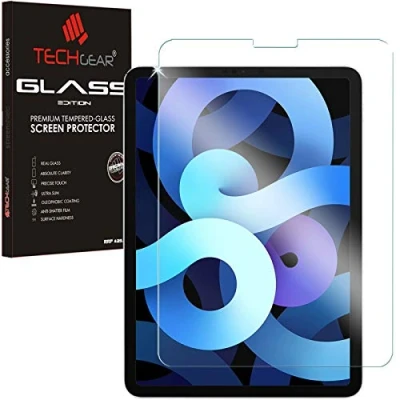 Image of TECHGEAR iPad Air 5/4, 5th / 4th Generation Glass Edition, Tempered Screen Protector [9H Toughness] [HD Clarity] [Scratch Resistant] [No Bubble] Designed For 10.9&quot; 2022/2020