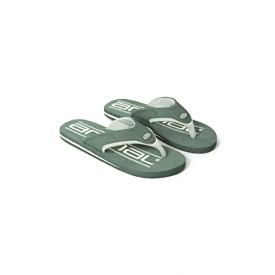 Image of Animal Jekyl Mens Flip Flops Slip on, Lightweight &amp; Comfortable Footwear with Soft Padded upper Straps Best for Spring Summer Outdoors Khaki Adult Shoe Size 7