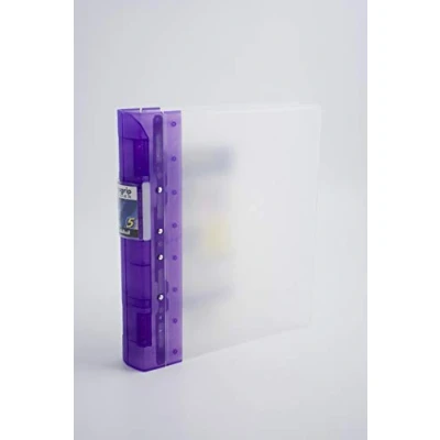 Image of Exacompta Guildhall Frosted GLX Ergogrip Binder, A4, 2 Ring Lilac