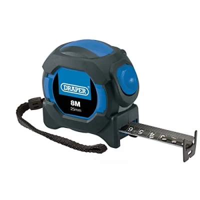 Image of Draper Auto Lock Measuring Tape, 8m/26ft, 25mm