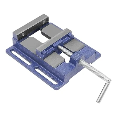 Image of Machine Vice 125 mm Drill Vice, Fixed for Bench (Blue)