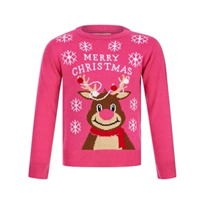 Image of Tokyo Laundry Girl&#039;s Reindeer Merry Novelty Christmas Jumper
