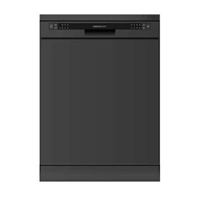 Image of Cookology CFSD613BK 60cm Wide Freestanding Full Size Undercounter Dishwasher, 6 Programme Settings with Eco Mode, 13 Place In Black