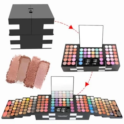 Image of PhantomSky 148 Colours Multi purpose Makeup Kit, Sets for Women Girls Palette with Eyebrow Powder, Lipgloss, Blusher, Press Powder and Concealer, Make Up Gift Set, Beauty Cosmetic