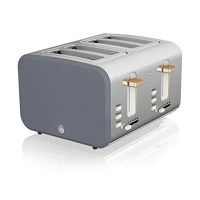 Image of Swan ST14620GRYN 4 Slice Nordic Toaster Grey