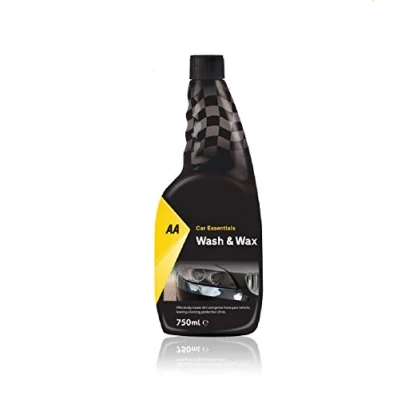 Image of AA Car Essentials Wash and Wax shampoo 750ml cleans dirt grime