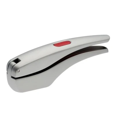Image of Zyliss Garlic Press Susi 3, Aluminium, Silver, No Need to Peel Crusher for Crushing Garlic/Garlic Bulbs/Ginger with Integrated Cleaning Tool, Dishwasher Safe
