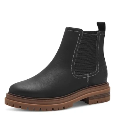 Image of s.Oliver Women&#039;s 5 25449 43 Chelsea Boot, Black, 4.5 UK