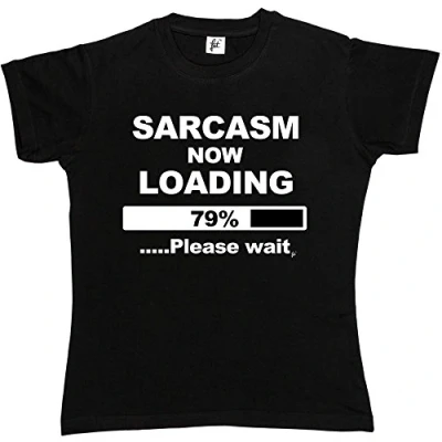 Image of Fancy A Snuggle Sarcasm Now Loading Womens Boyfriend Fit T Shirt Black Large