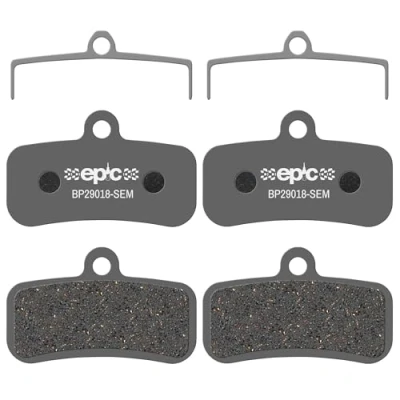 Image of epic Disc Brake Pads for Shimano Brakes D01S, D02S, H01A, H03C Fits Cues, Deore, Saint, SLX, XT, Zee Organic, Semi Metallic, Sintered, Ceramic &amp; E Bike Options 2 Sets (Semi metallic)