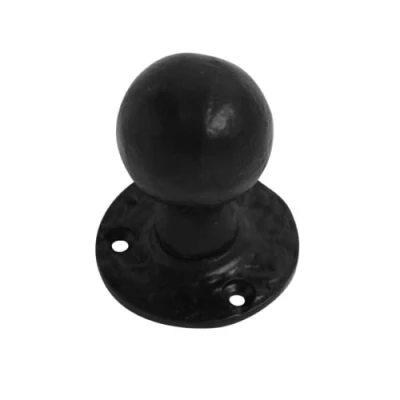 Image of VIBE Mortice Knob Unsprung on Black Antique Door Handle for Internal Doors