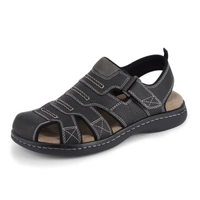 Image of Dockers Men&#039;s Searose Fisherman Sandal, Black, 13 UK