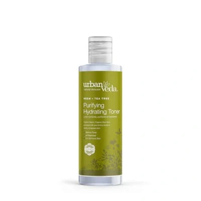 Image of Urban Veda Purifying Hydrating Toner Salicylic Acid and Witch Hazel Face for Oily Skin Active Neem &amp; Tea Tree Eucalyptus Mint OilFor Congested Vitamin C 150 ML