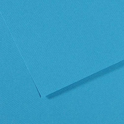 Image of Canson MI Teintes (Honeycomb) Paper 10 Sheets A3 160gsm Turquoise Blue 595