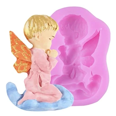 Image of TTOA Silicone Angel Fondant Mould Halloween Party Icing Sugar Craft Mold