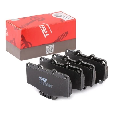 Image of 9100712 Brake pad set TRW COTEC GDB797 with acoustic wear warning TOYOTA: Land Cruiser Prado 90, HILUX 6 Pick up, 80