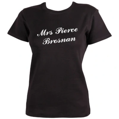 Image of Dead Fresh Mrs Pierce Brosnan T Shirt, XL Black