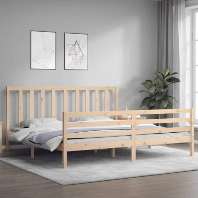 Image of vidaXL Bed Frame without Mattress 200x200 cm Solid Wood Pine