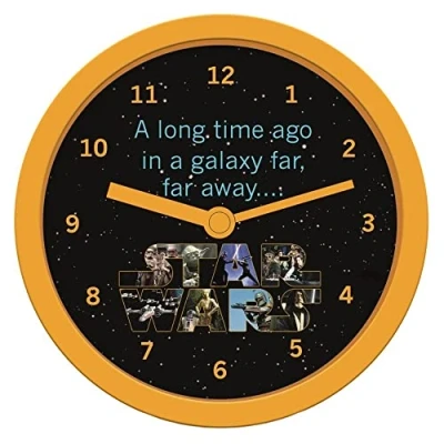 Image of Pyramid International Star Wars Alarm Clock (A Long Time Ago) 12cm Diameter Official Merchandise