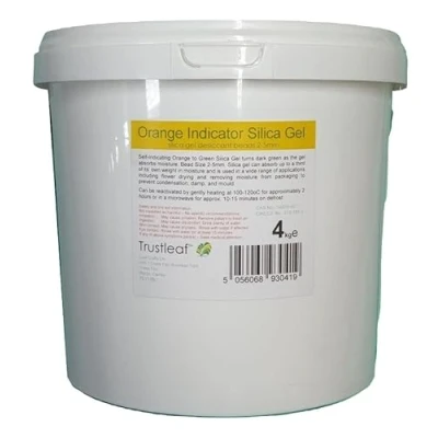 Image of Trustleaf 4kg Orange Self Indicating Silica Gel 2 5mm Beads Reusable TUB Dehumidify Flower Drying Storage (4kg OG)