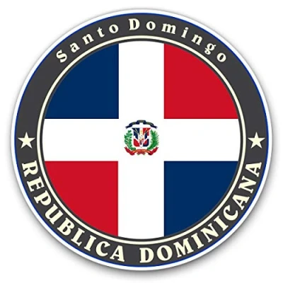Image of 2 x Heart Stickers 10 cm Dominican Republic Travel Flag Fun Decals for Laptops,Tablets,Luggage,Scrap Booking,Fridges #5037