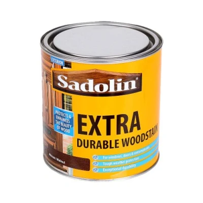 Image of Sadolin EXTRA WOODSTAIN (YELLOW TIN) 1lt African Walnut