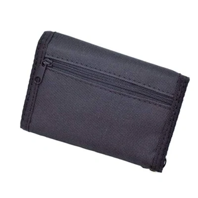 Image of Canvas Wallet with Chain Mens Boys Black (Canvas Chain)