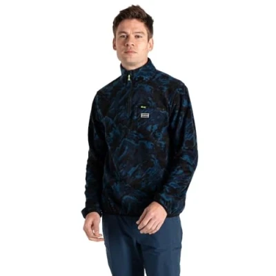 Image of Dare2B Mens Affinity Fleece, Blue Mountain Print, 3XL EU