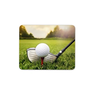 Image of Destination Vinyl Ltd Golfing Mouse Mat Pad Golf Club Ball Dad Brother Computer #8801