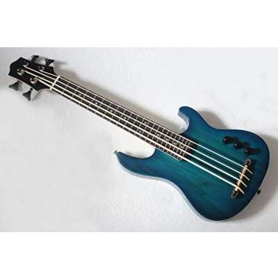 Image of Mini 4String Ukulele Bass Guitar In Blue Color
