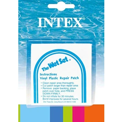 Image of INTEX Wet Set Adhesive Vinyl Plastic Repair Patch 6 Pack 59631EP