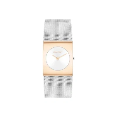 Image of Calvin Klein Analogue Quartz Watch for Women CK Pulse Collection with Stainless Steel mesh Bracelet