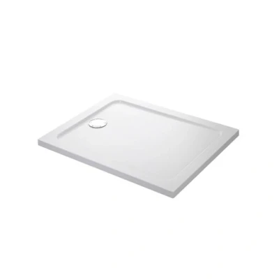 Image of Mira Showers 1.1697.007.WH Rectangle 1000 x 800 mm Flight Low Shower Tray White