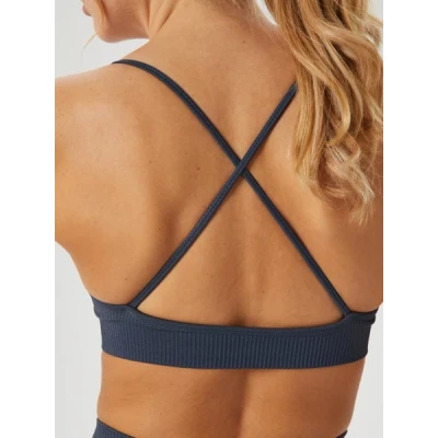 Image of Studio Seamless Ribbed Strap Bra