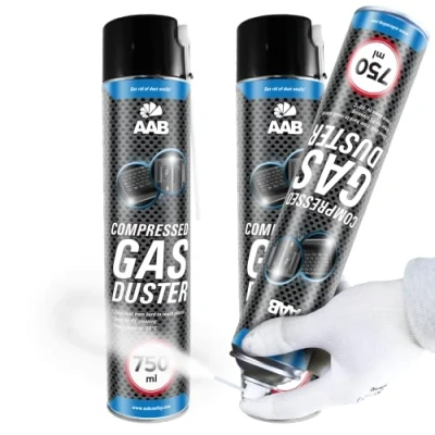 Image of AABCOOLING Compressed Gas Duster Freezing Spray 750ml Set of 2 Deep Freeze Spray, Freezer Pipe Frost Kit, Freezes Down to 50*C