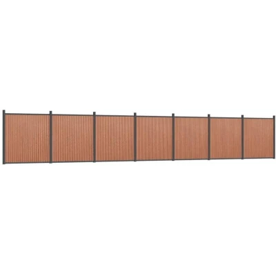Image of vidaXL Fence Panel Brown 1218x186 cm WPC