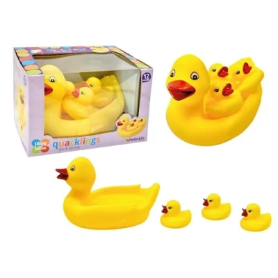 Image of PETERKIN Play &amp; Learn QUACKLINGS Duck Family Pre school Toys Bath Ages 12m+