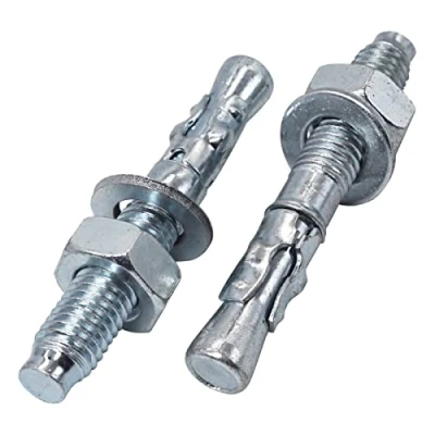 Image of SKIR&#039;CO (8 pcs) Wedge Anchors M10 x 70 mm, Metal Dowels, Bolt Anchor Masonry Fixing, Concrete Expansion