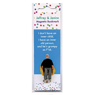 Image of Bold &amp; Bright Hilariously Funny &#039;Inner Child&#039; Magnetic Bookmark Page Marker Cheeky Birthday Gift Present Perfect Christmas Xmas Stocking Filler Sold by Brainbox Candy