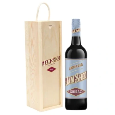 Image of Personalised Jam Shed Shiraz Red Wine Gift Set (75cl) Gifts for Women, Birthdays, Christmas, Graduation, Mothers Day