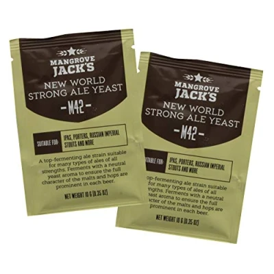 Image of 2X Mangrove Jack Craft Series Yeast M42 New World Strong Ale (10g)