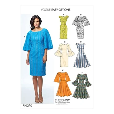 Image of Vogue Patterns Eyelet Fabric Misses Dresses, Tissue, Multi Colour, 15 x 0.5 22 cm
