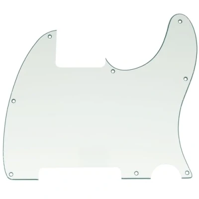 Image of Musiclily 8 Hole Tele Pickguard Blank for Fender USA/Mexican Telecaster Esquire Guitar, 3Ply Parchment