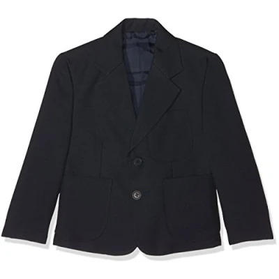 Image of Blue Max Banner Boy&#039;s Ziggys Zip Entry School Blazer, Navy Blue, 48&quot; Chest
