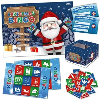 Image of Christmas stocking Filler BINGO For Children, Family, Kids, Party, Family Game, eve box fillers, fillers